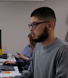 The Man working