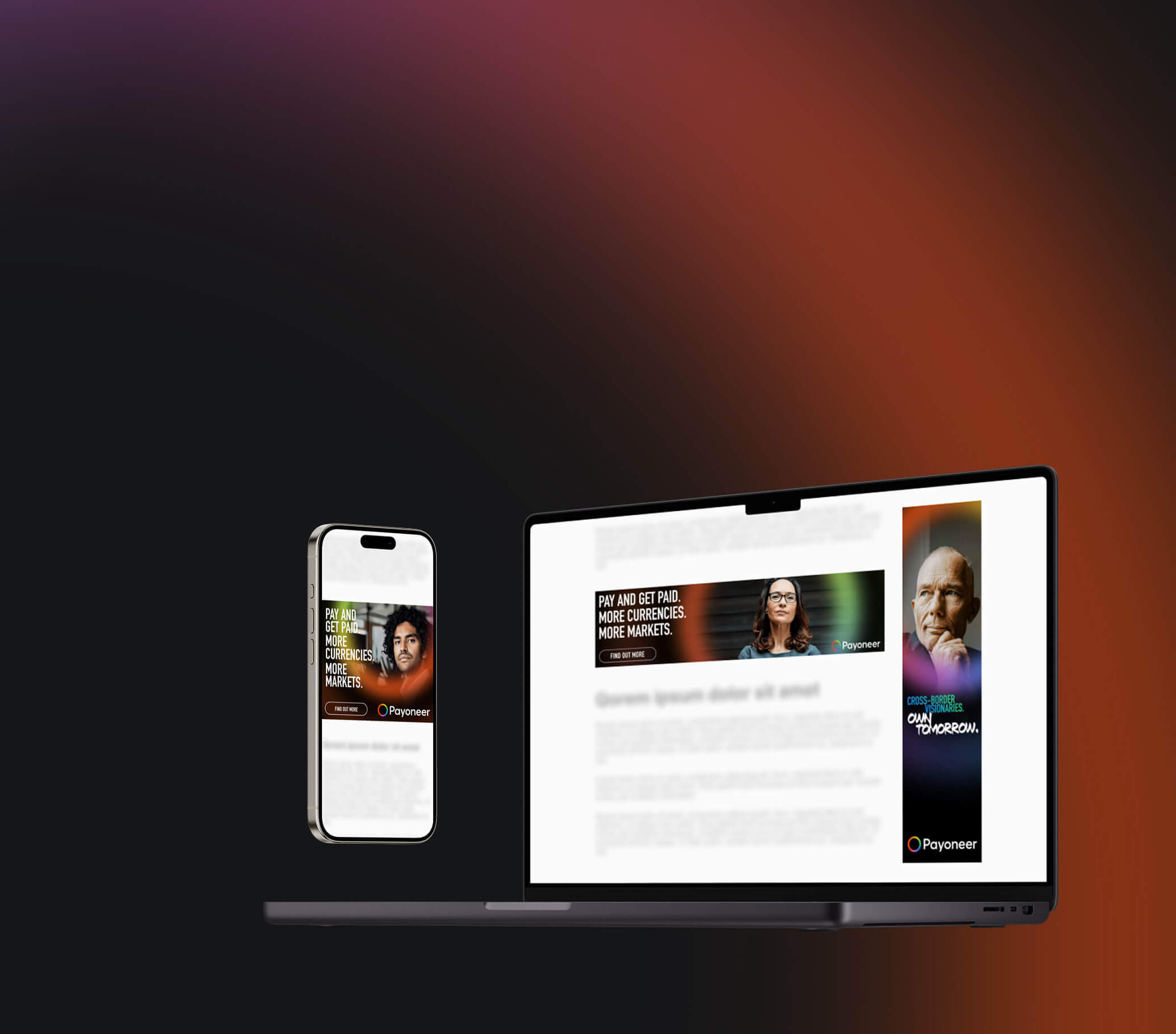 Payoneer Case Study Banner Tablet