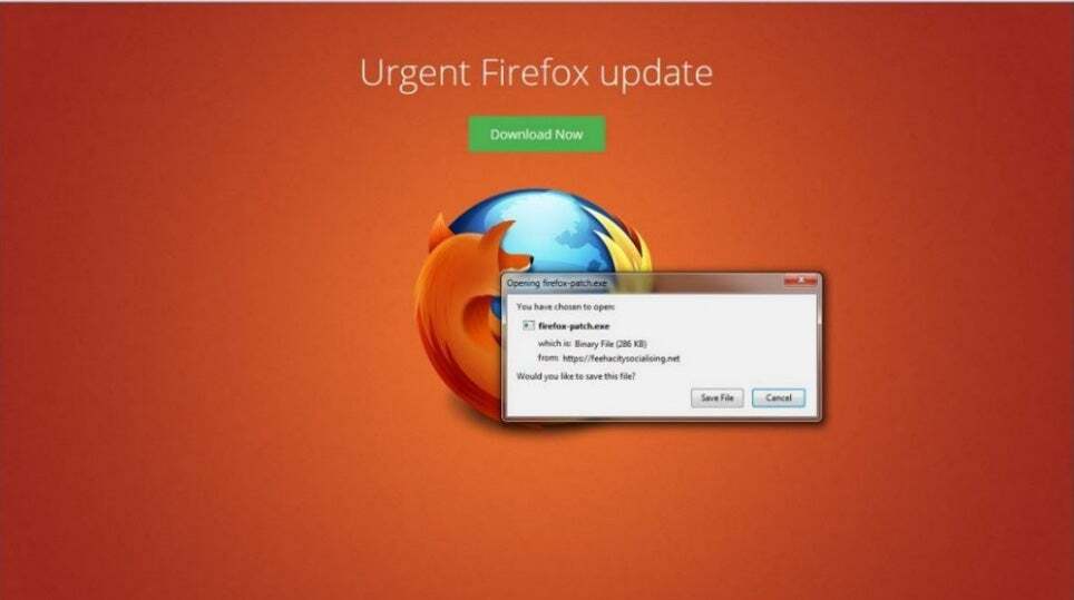 Fake Firefox Update.PNG This fake Firefox update is actually a common virus